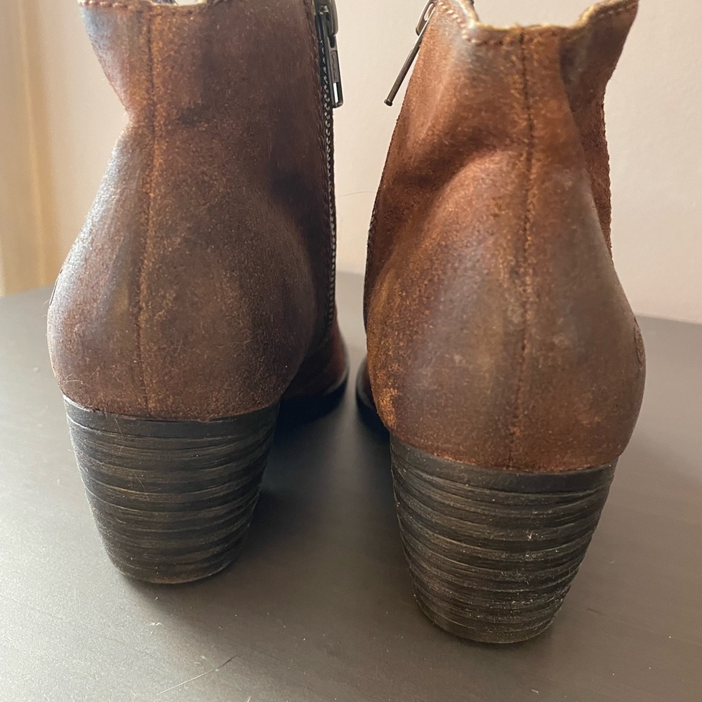 Born Brown Suede Ankle Booties - Picture 5 of 12